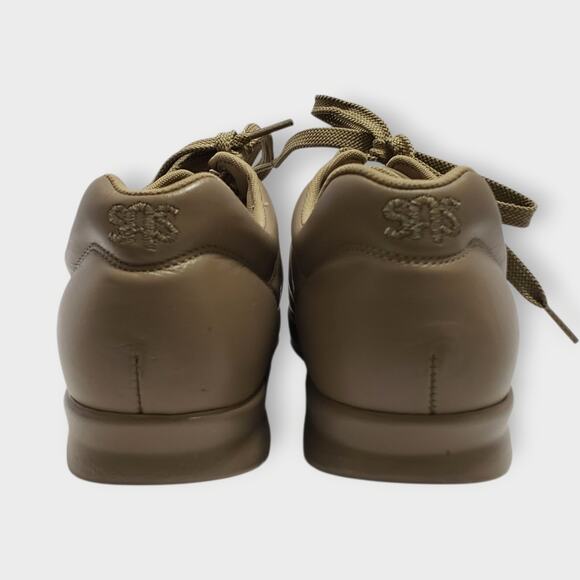 SAS Womens Free Time Walking Shoe Mocha Leather Sz 9 Orthopedic Comfort Lace Up - Picture 5 of 16